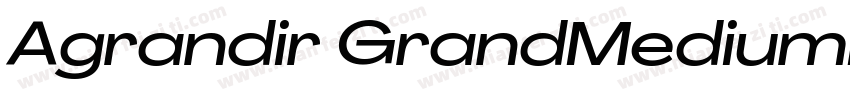 Agrandir GrandMediumItalic字体转换